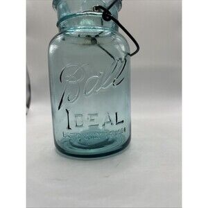 Vintage Aqua Ball Ideal Quart, No Lid, 1923-1933